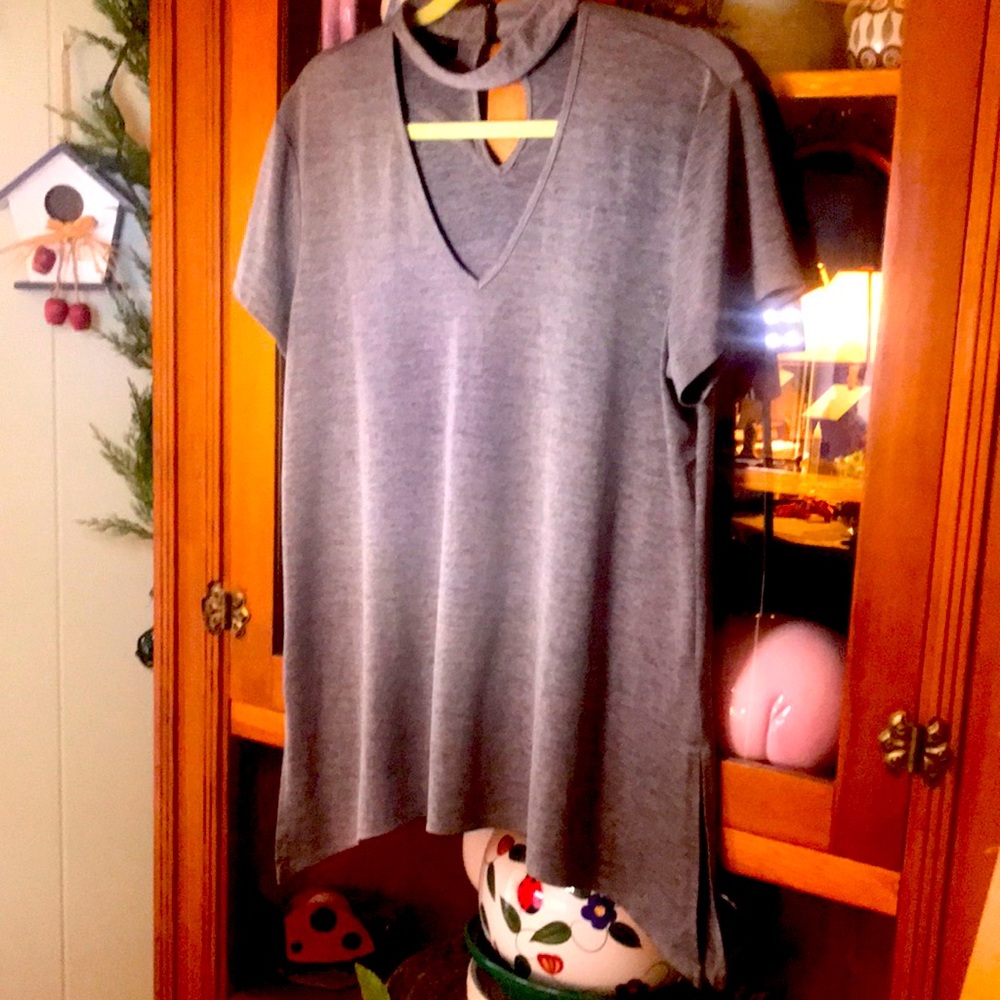 AB STUDIO OLIVE GREEN TOP SZ XL